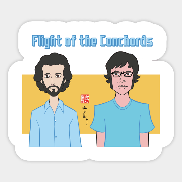 Flight of the Conchords Sticker by howardshum